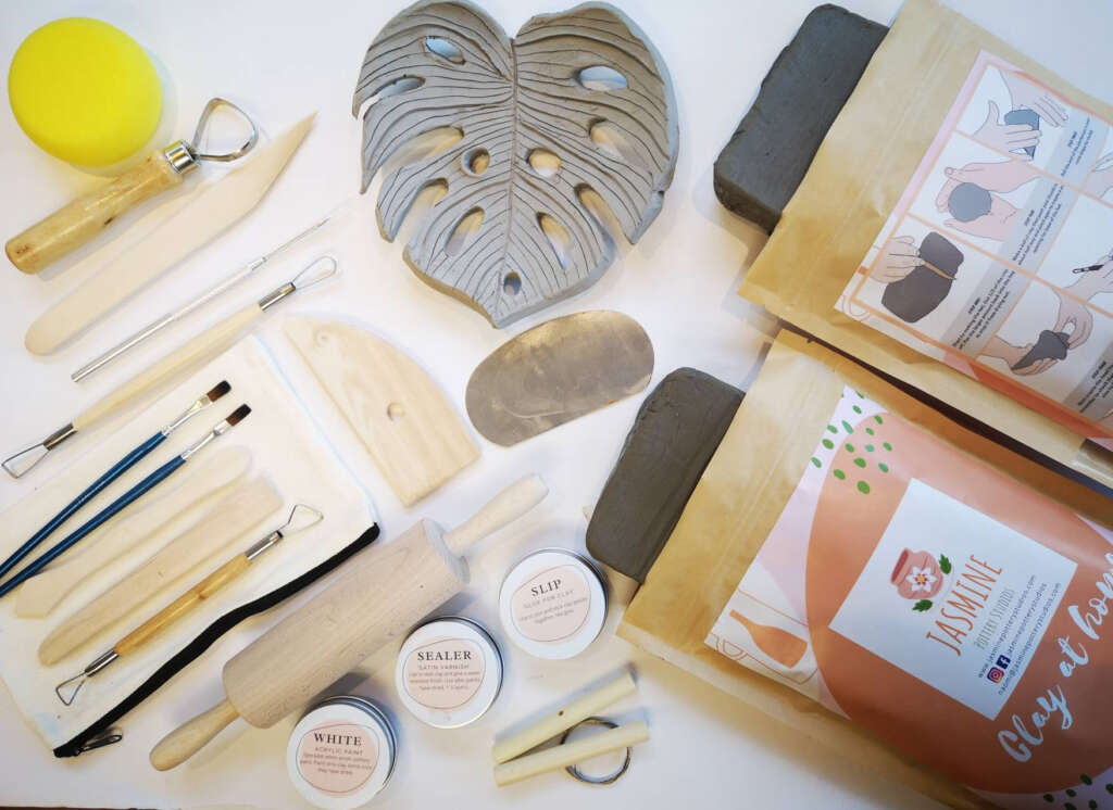Pro Clay Pottery Kit for 2 Couples Date Night, Mothers Day Craft at Home Kit, Lockdown Birthday